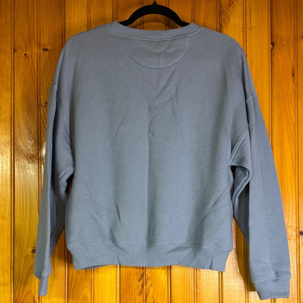 American Eagle Outfitters Sky Blue This Feels Seriously Lived In Sweatshirt - Picture 8 of 8